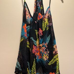 Flower Pattern medium tank top